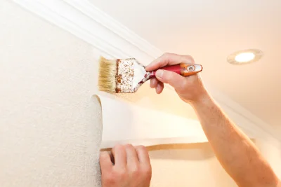 Pose de papier peint à l'Abergement-de-Cuisery — revêtements muraux et toiles de verre